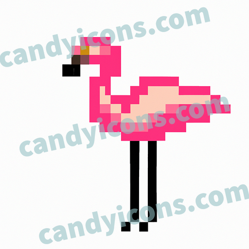 a flamingo app icon - ai app icon generator - phone app icon - app icon aesthetic