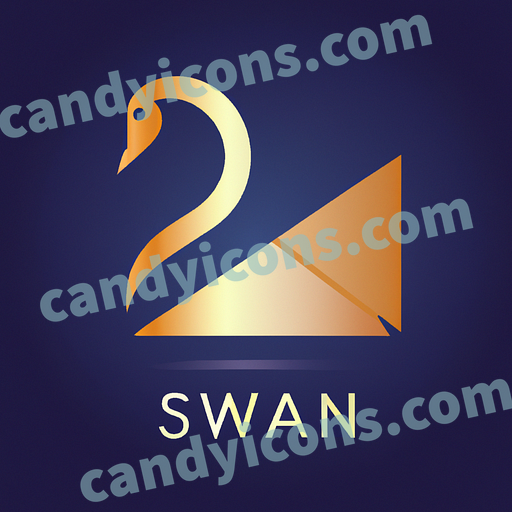 An elegant, graceful swan  app icon - ai app icon generator - phone app icon - app icon aesthetic