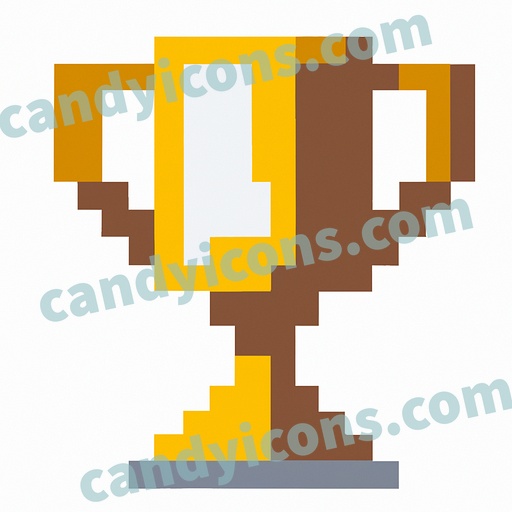 A stylized trophy cup with handles  app icon - ai app icon generator - phone app icon - app icon aesthetic