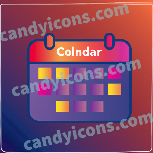 a calendar app icon - ai app icon generator - phone app icon - app icon aesthetic