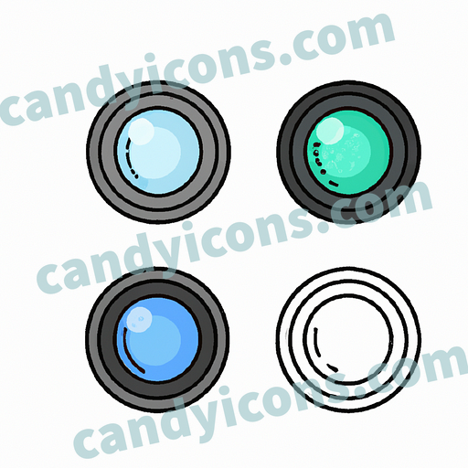 A minimalist camera lens icon  app icon - ai app icon generator - phone app icon - app icon aesthetic