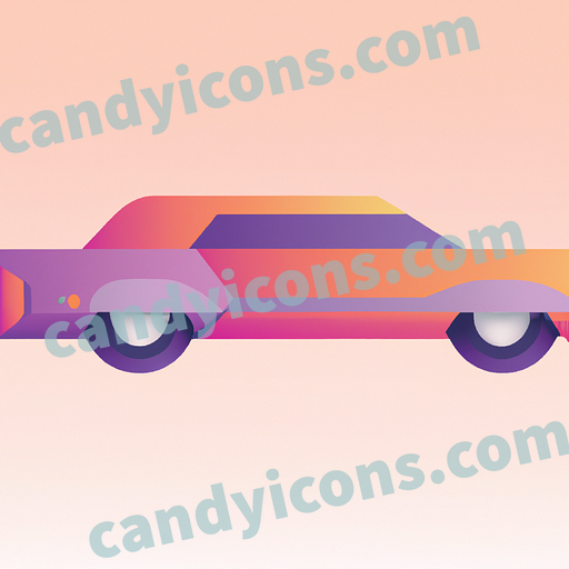 A sleek and polished limousine  app icon - ai app icon generator - phone app icon - app icon aesthetic