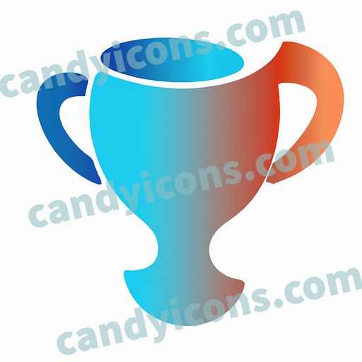 A stylized trophy cup  app icon - ai app icon generator - phone app icon - app icon aesthetic