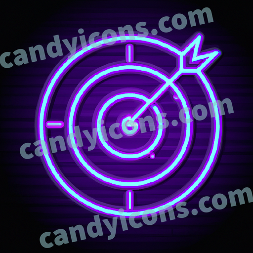 A stylized target with a bulls-eye  app icon - ai app icon generator - phone app icon - app icon aesthetic