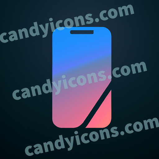 A sleek, minimalist phone  app icon - ai app icon generator - phone app icon - app icon aesthetic