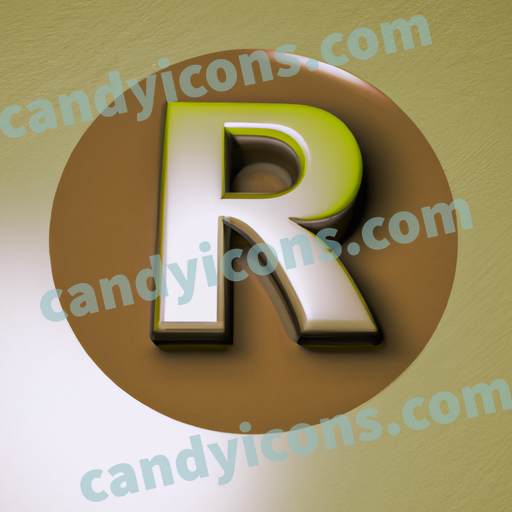 a letter R app icon - ai app icon generator - phone app icon - app icon aesthetic