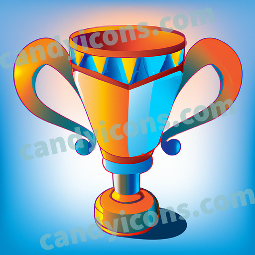 A stylized trophy cup  app icon - ai app icon generator - phone app icon - app icon aesthetic