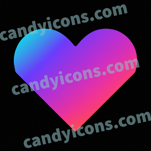 A simple heart app icon - ai app icon generator - phone app icon - app icon aesthetic