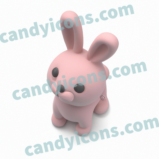 A fluffy, curious bunny  app icon - ai app icon generator - phone app icon - app icon aesthetic