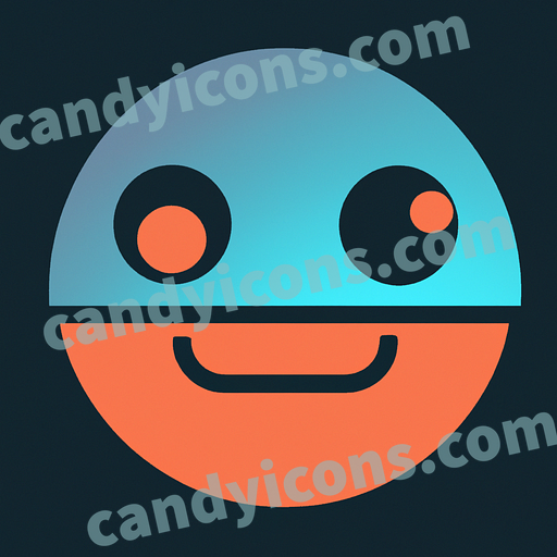 A sly or mischievous smiley face  app icon - ai app icon generator - phone app icon - app icon aesthetic