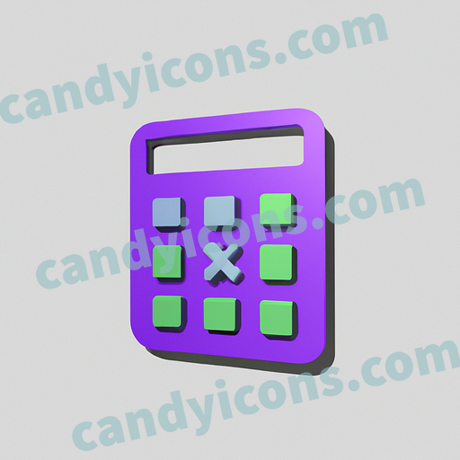 A minimalist calculator  app icon - ai app icon generator - phone app icon - app icon aesthetic