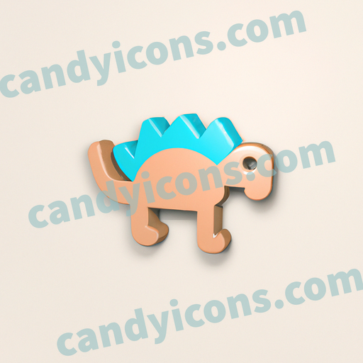 A playful, cartoon-style dinosaur  app icon - ai app icon generator - phone app icon - app icon aesthetic