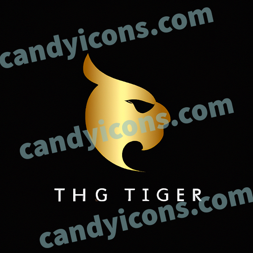 A fierce tiger in profile  app icon - ai app icon generator - phone app icon - app icon aesthetic