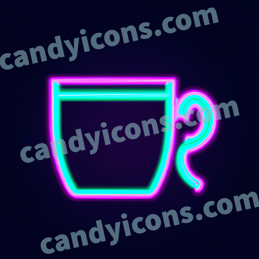 a coffee mug app icon - ai app icon generator - phone app icon - app icon aesthetic