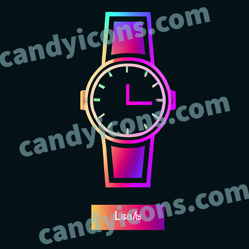 A minimalist watch with a leather strap  app icon - ai app icon generator - phone app icon - app icon aesthetic