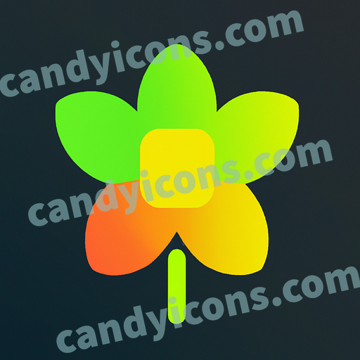 a daffodil app icon - ai app icon generator - phone app icon - app icon aesthetic