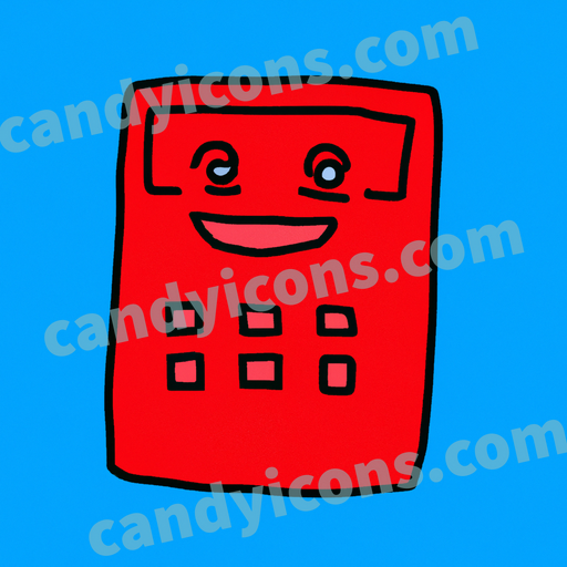 a calculator app icon - ai app icon generator - phone app icon - app icon aesthetic