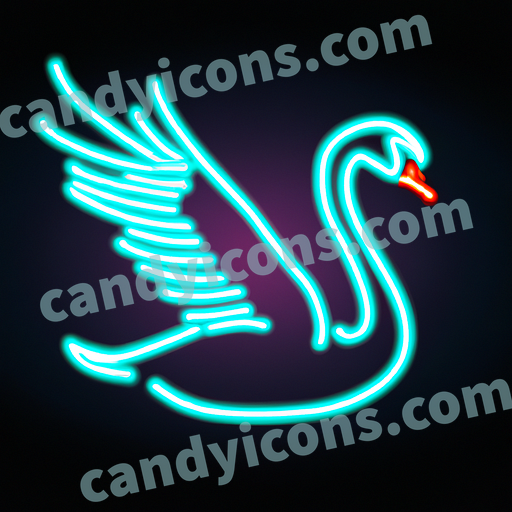 A graceful, gliding swan  app icon - ai app icon generator - phone app icon - app icon aesthetic