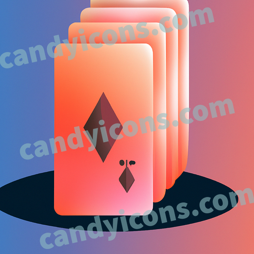 a deck of cards app icon - ai app icon generator - phone app icon - app icon aesthetic