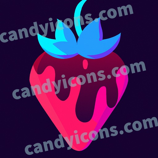 A plump and delectable strawberry  app icon - ai app icon generator - phone app icon - app icon aesthetic