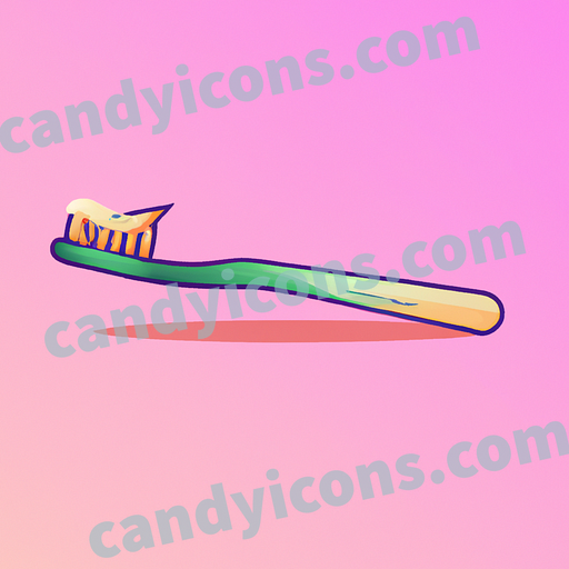 A minimalist toothbrush  app icon - ai app icon generator - phone app icon - app icon aesthetic