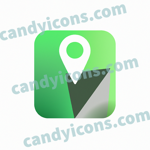 a map icon app icon - ai app icon generator - phone app icon - app icon aesthetic