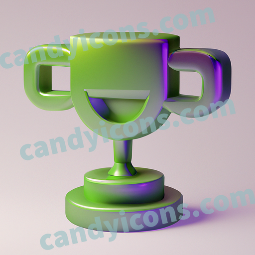 A stylized trophy cup  app icon - ai app icon generator - phone app icon - app icon aesthetic