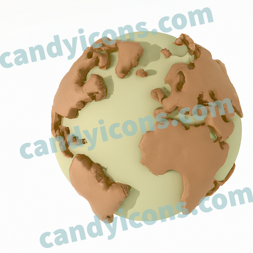 A minimalist globe or world map  app icon - ai app icon generator - phone app icon - app icon aesthetic