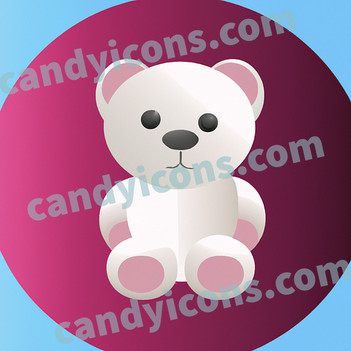 A cuddly, lovable teddy bear  app icon - ai app icon generator - phone app icon - app icon aesthetic