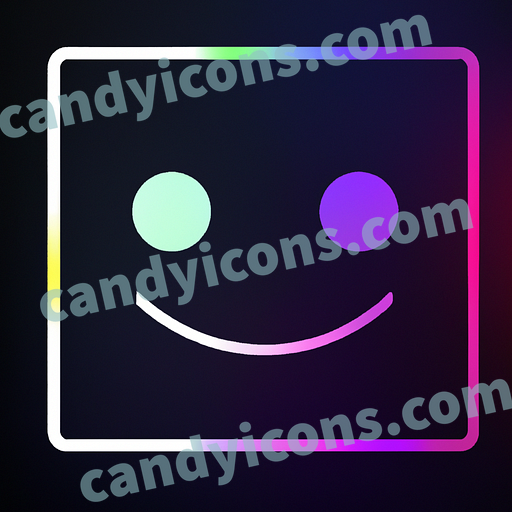 A puzzled, unsure smiley face  app icon - ai app icon generator - phone app icon - app icon aesthetic