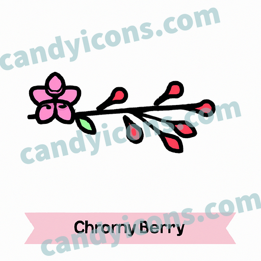 A dainty and delicate cherry blossom branch  app icon - ai app icon generator - phone app icon - app icon aesthetic