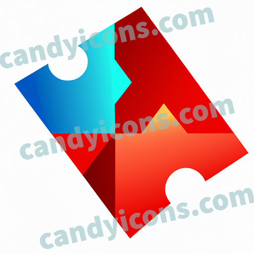 A colorful puzzle piece app icon - ai app icon generator - phone app icon - app icon aesthetic