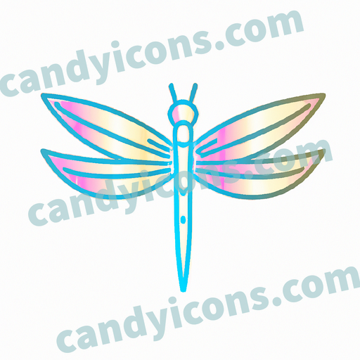 a dragonfly app icon - ai app icon generator - phone app icon - app icon aesthetic