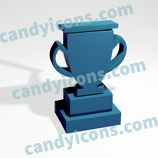 A stylized trophy  app icon - ai app icon generator - phone app icon - app icon aesthetic