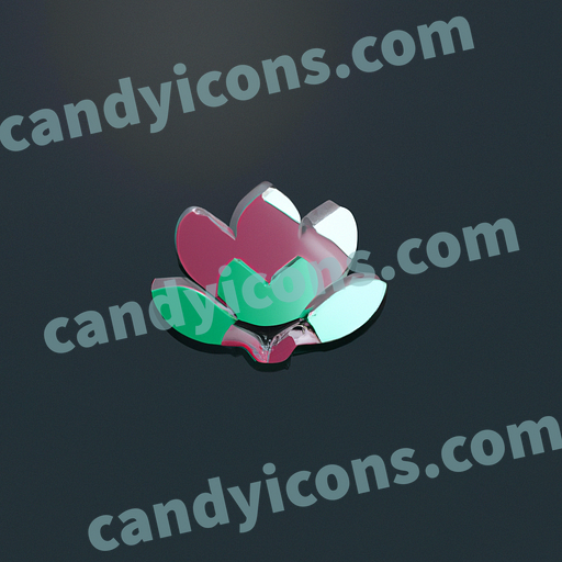 A stylized magnolia blossom  app icon - ai app icon generator - phone app icon - app icon aesthetic