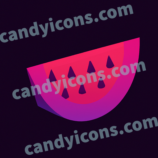 A juicy and refreshing slice of watermelon  app icon - ai app icon generator - phone app icon - app icon aesthetic