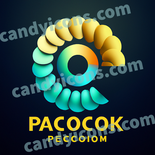 A regal peacock  app icon - ai app icon generator - phone app icon - app icon aesthetic