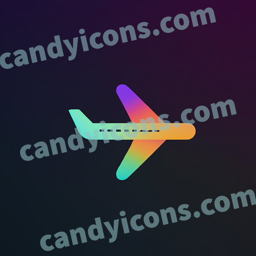 a plane flying in the sky app icon - ai app icon generator - phone app icon - app icon aesthetic