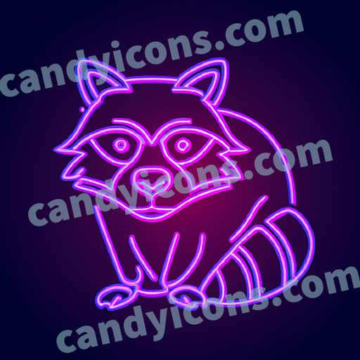 An adorable, cartoon-style raccoon  app icon - ai app icon generator - phone app icon - app icon aesthetic