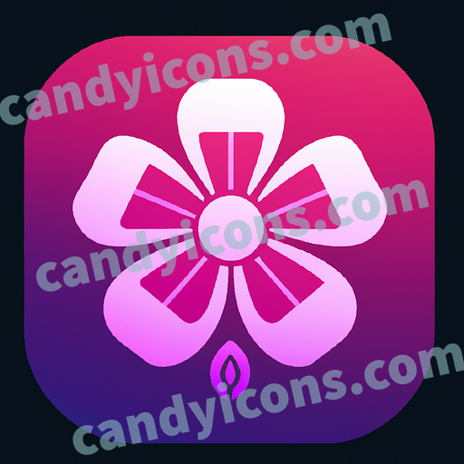 A delicate cherry blossom  app icon - ai app icon generator - phone app icon - app icon aesthetic