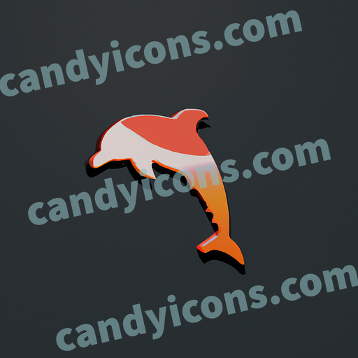 A majestic, leaping dolphin  app icon - ai app icon generator - phone app icon - app icon aesthetic