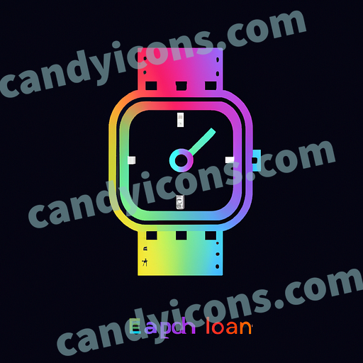 A minimalist watch with a leather strap  app icon - ai app icon generator - phone app icon - app icon aesthetic