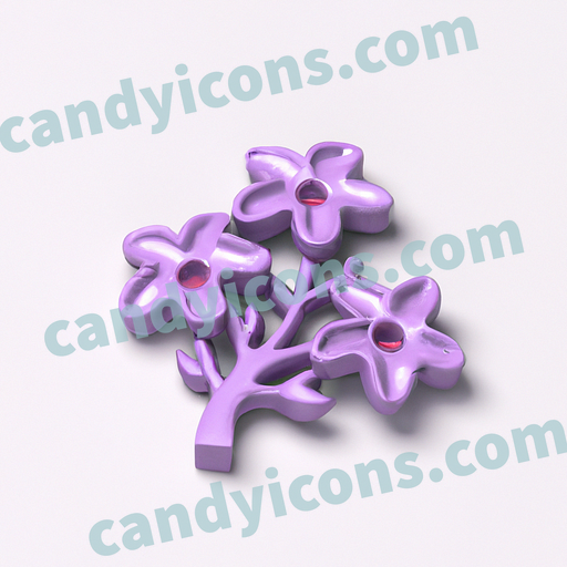 A fragrant and lovely lilac blossom  app icon - ai app icon generator - phone app icon - app icon aesthetic
