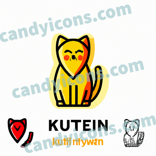 A cuddly and affectionate kitten  app icon - ai app icon generator - phone app icon - app icon aesthetic