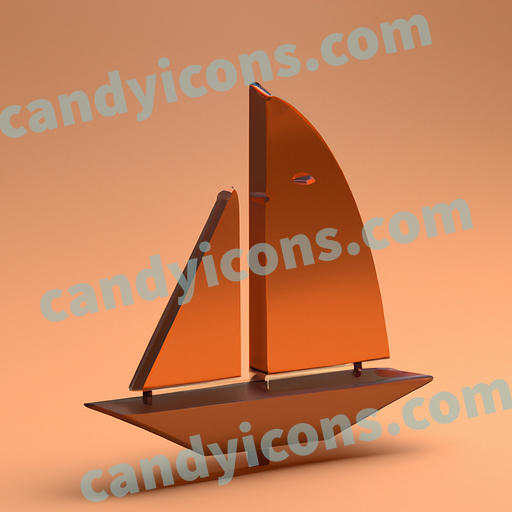 A swift, agile sailboat  app icon - ai app icon generator - phone app icon - app icon aesthetic