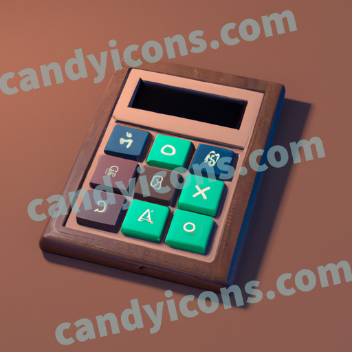 a calculator app icon - ai app icon generator - phone app icon - app icon aesthetic