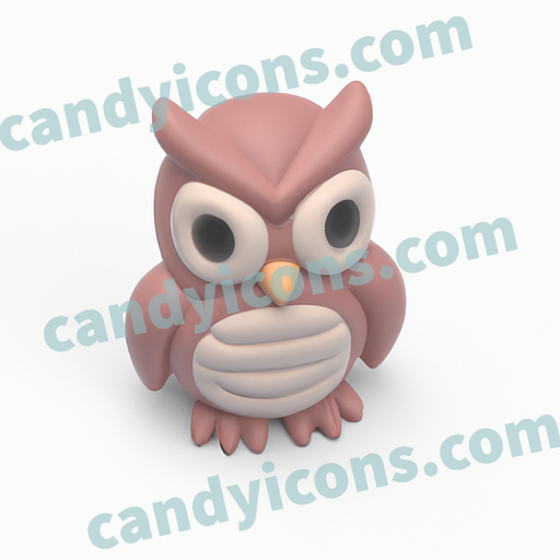 A playful, wide-eyed baby owl  app icon - ai app icon generator - phone app icon - app icon aesthetic