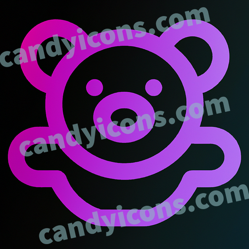 A cuddly, lovable teddy bear  app icon - ai app icon generator - phone app icon - app icon aesthetic