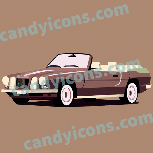 a convertible car app icon - ai app icon generator - phone app icon - app icon aesthetic