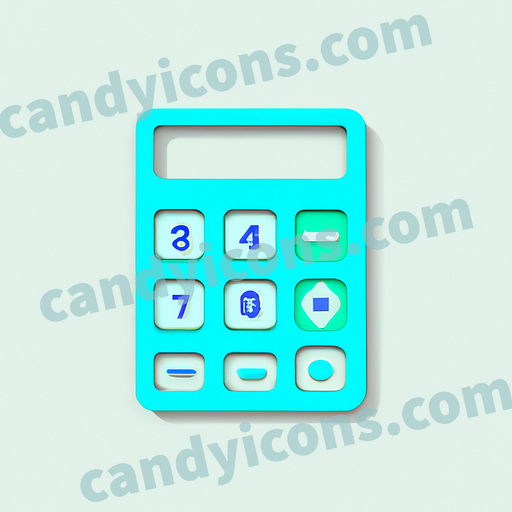 A minimalist calculator with numbers  app icon - ai app icon generator - phone app icon - app icon aesthetic